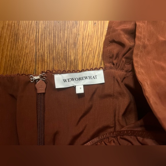 We Wore What - Corset Tiered Mini Dress - Picture 4 of 4